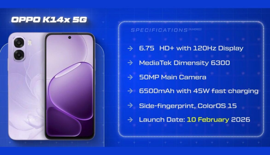 oppo k14x 5g
