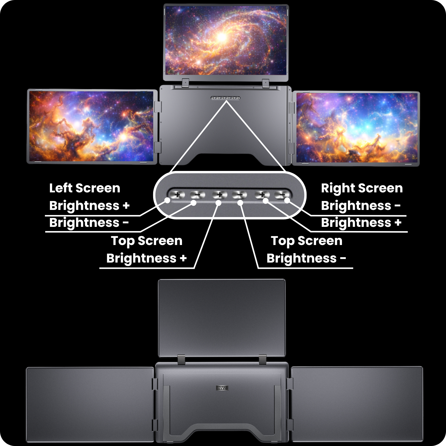 MagHub Quad Max- The 18.5″ Portable Triple-Screen Display: A Startup Innovation for Modern Productivity