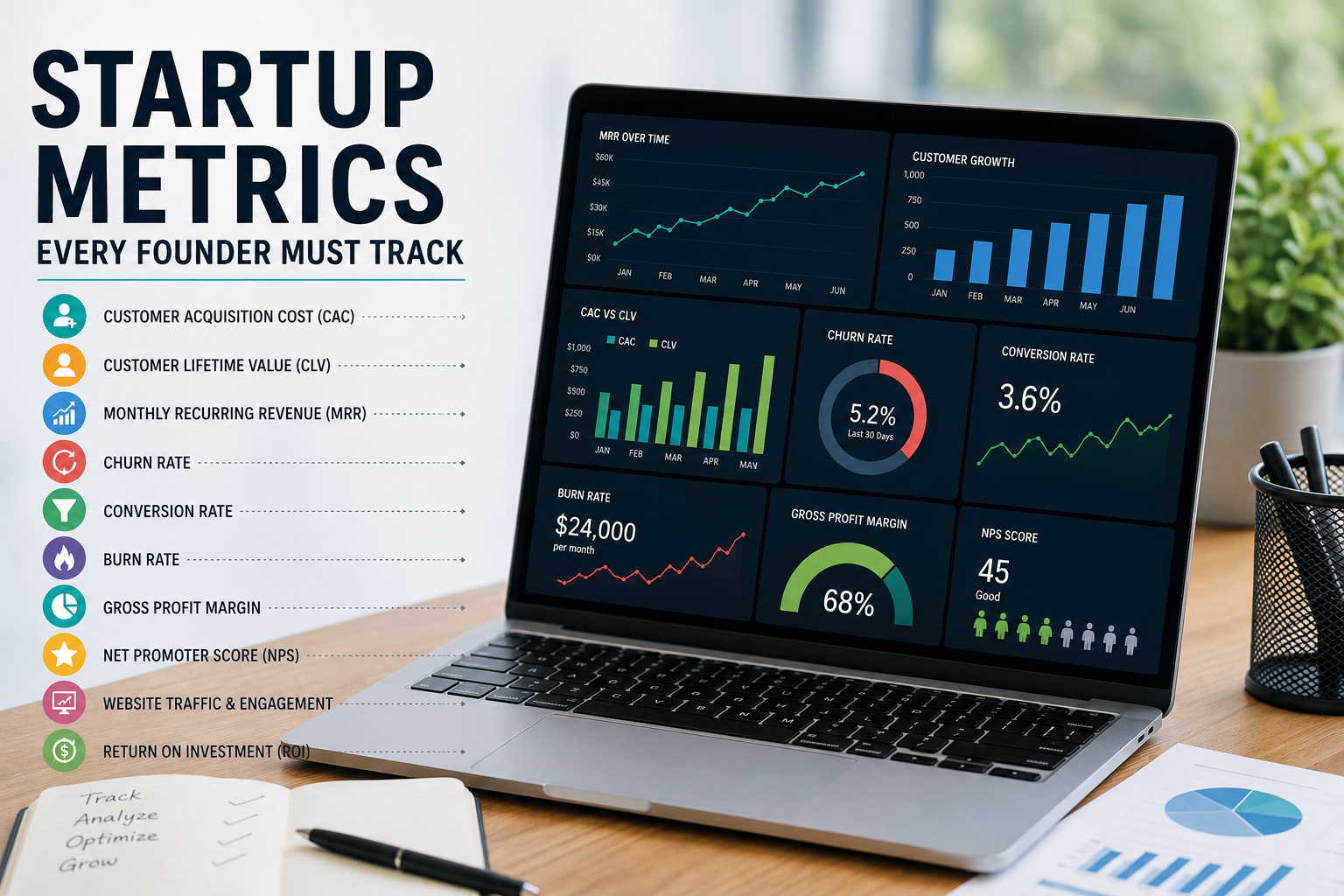 Startup Metrics Every Founder Must Track
