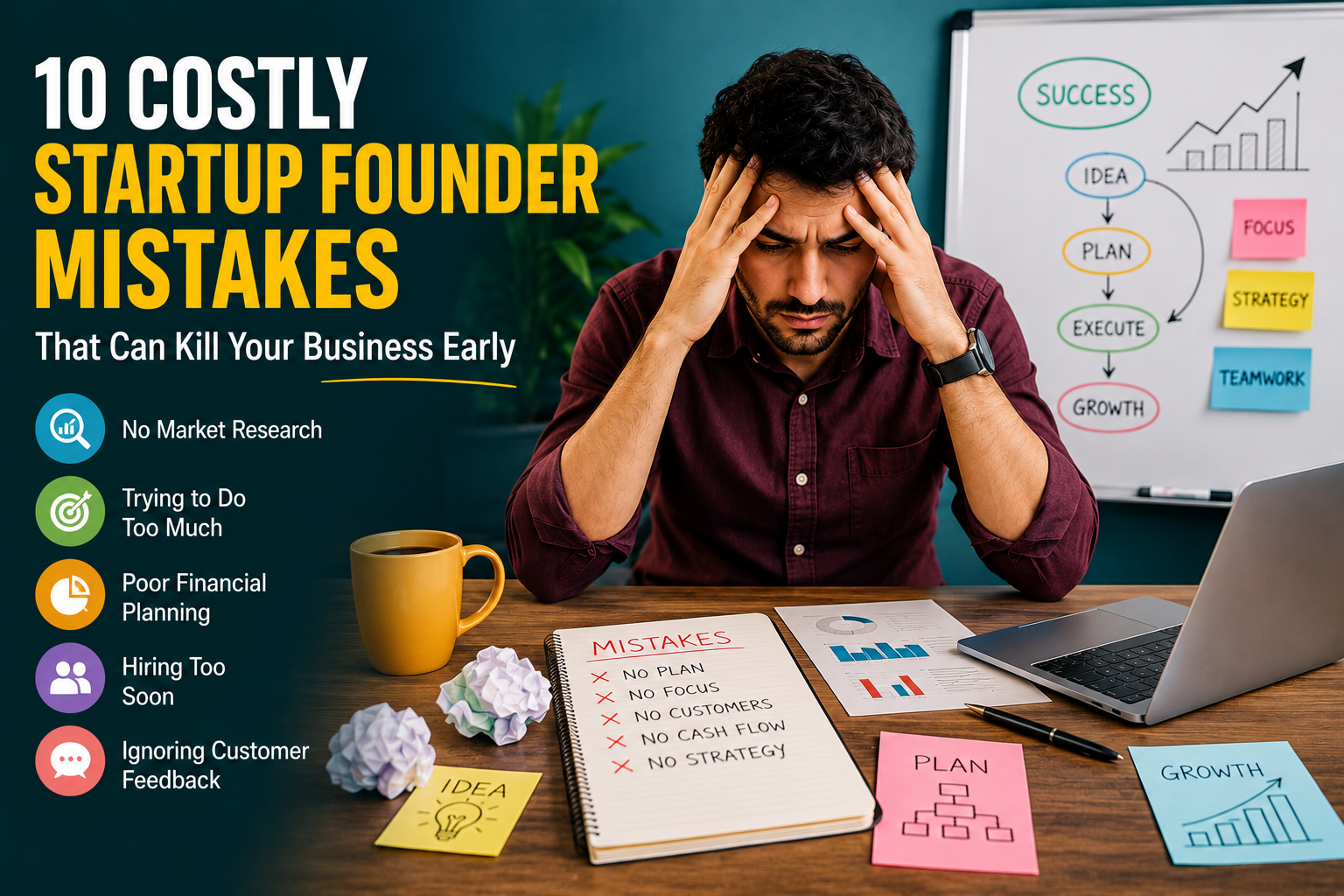 startup founder mistakes