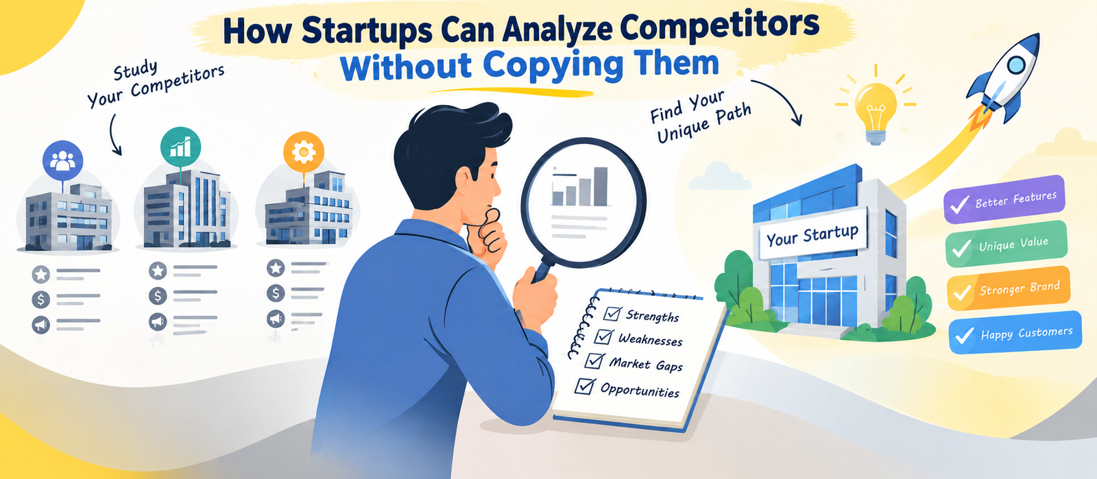 How Startups Can Analyze Competitors Without Copying Them