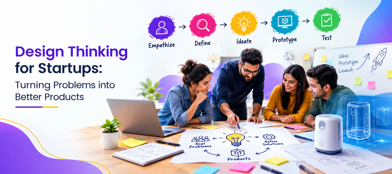 Design Thinking for Startups: Turning Problems into Better Products