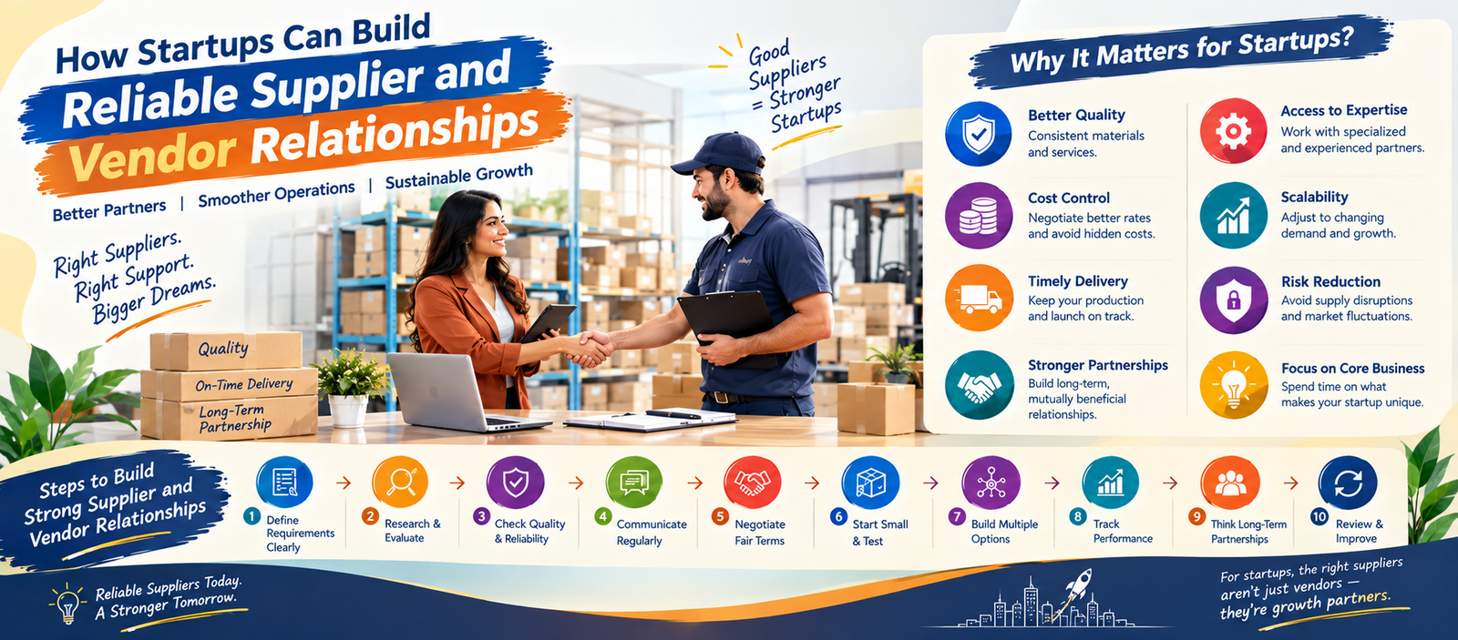 How Startups Can Build Reliable Supplier and Vendor Relationships