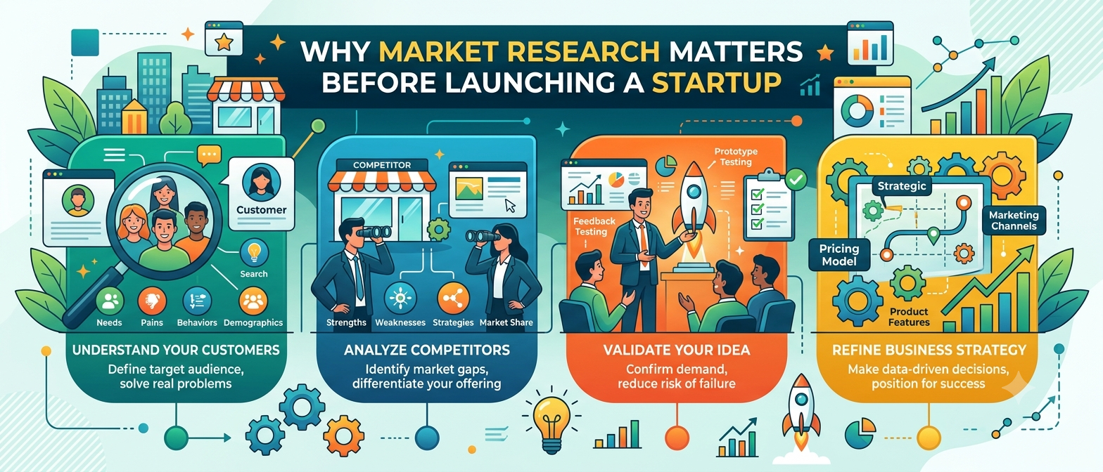 Why Market Research Matters Before Launching a Startup